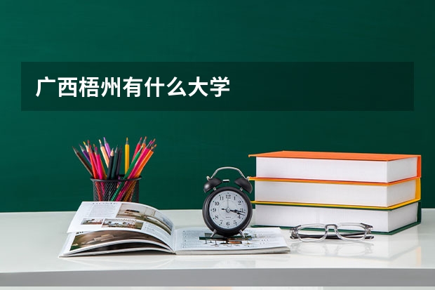 广西梧州有什么大学