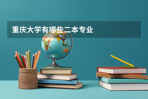 重庆大学有哪些二本专业