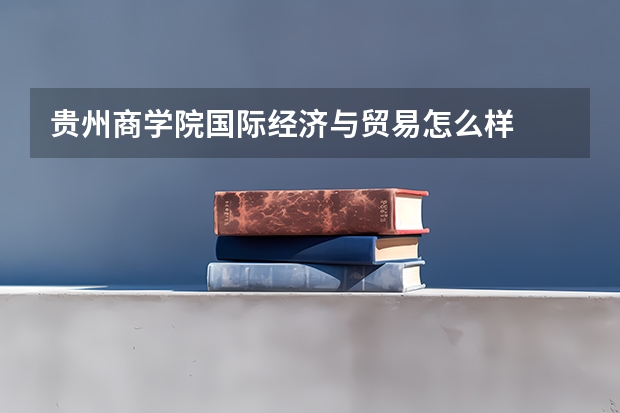 贵州商学院国际经济与贸易怎么样