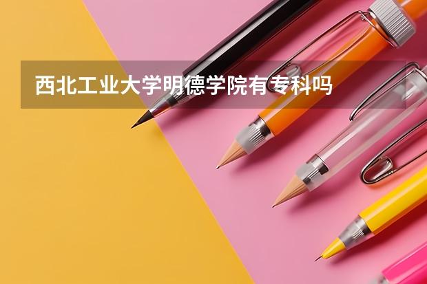 西北工业大学明德学院有专科吗