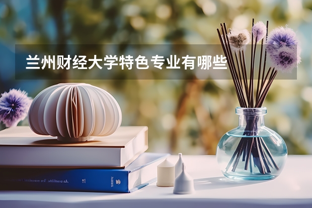兰州财经大学特色专业有哪些