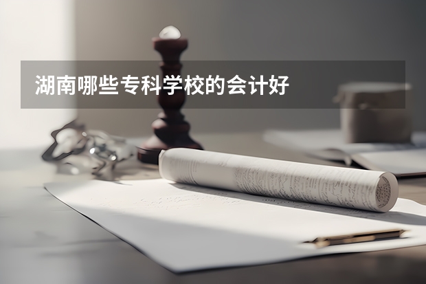 湖南哪些专科学校的会计好