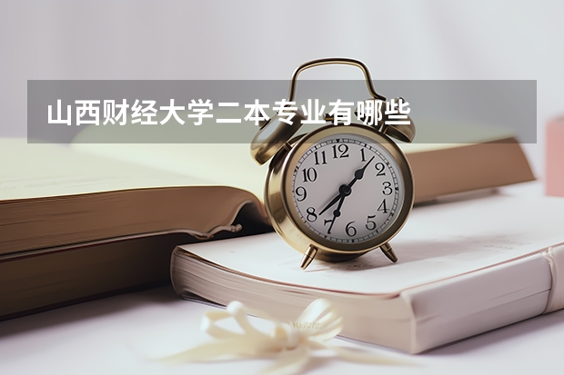 山西财经大学二本专业有哪些