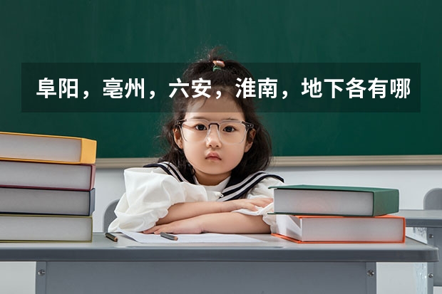 阜阳,亳州,六安,淮南,地下各有哪些县?