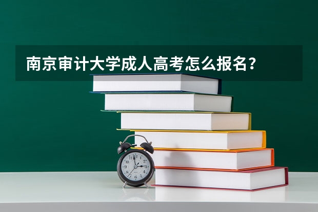 南京审计大学成人高考怎么报名？