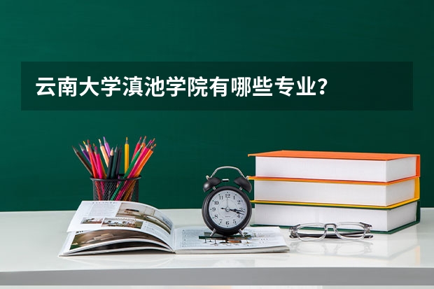 云南大学滇池学院有哪些专业?