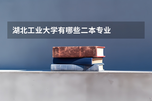 湖北工业大学有哪些二本专业
