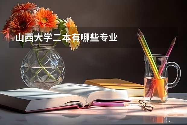 山西大学二本有哪些专业