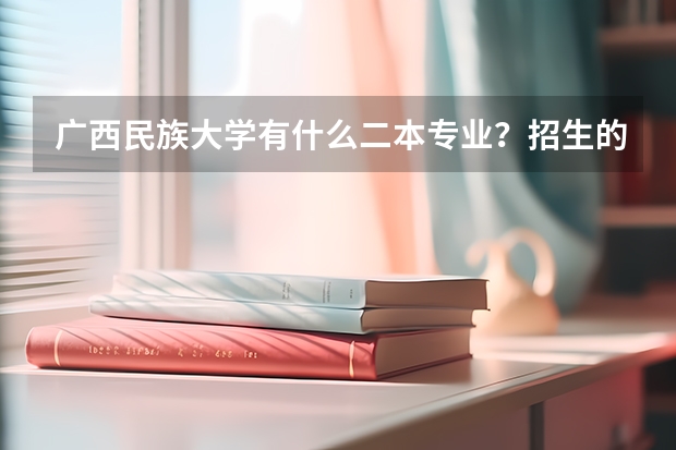 广西民族大学有什么二本专业？招生的二本专业，三本也可以全列出来急！