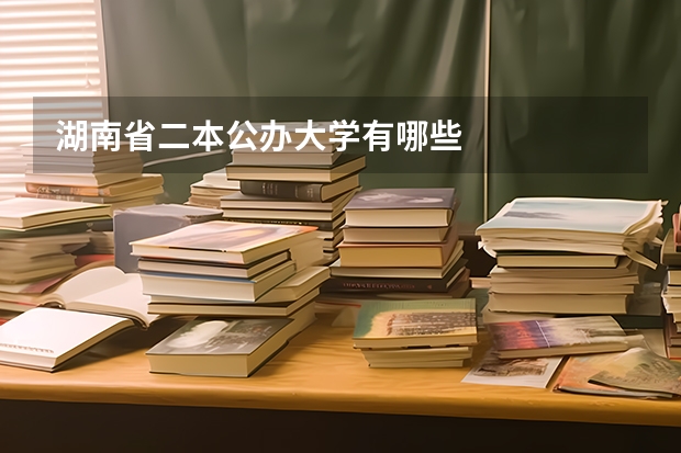 湖南省二本公办大学有哪些