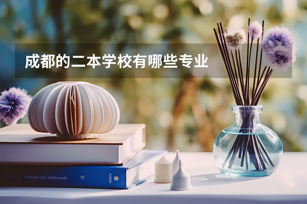 成都的二本学校有哪些专业