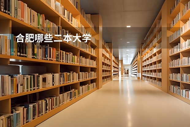 合肥哪些二本大学