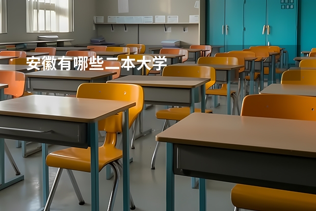 安徽有哪些二本大学