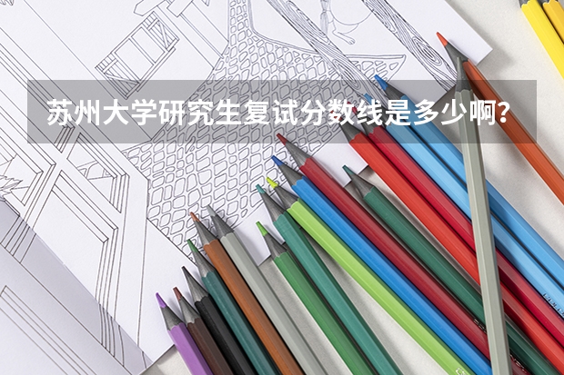 苏州大学研究生复试分数线是多少啊？
