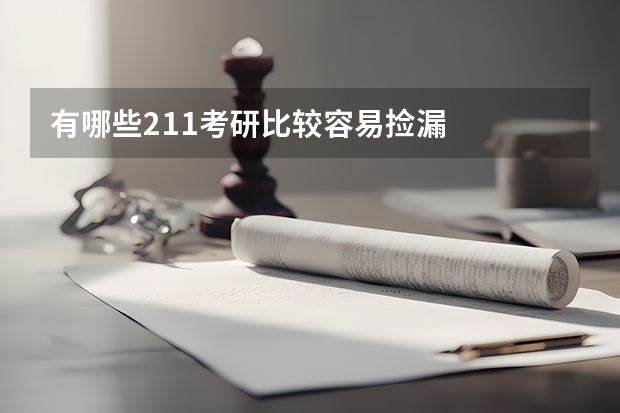 有哪些211考研比较容易捡漏