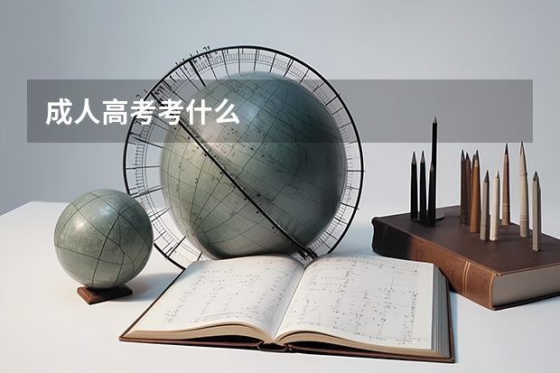 成人高考考什么