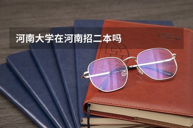 河南大学在河南招二本吗