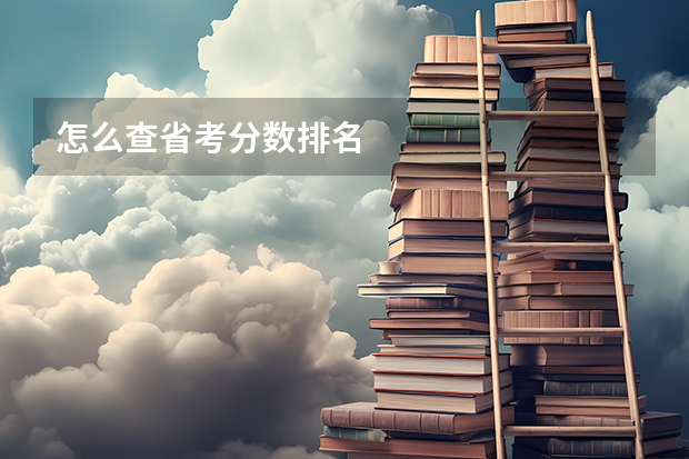 怎么查省考分数排名
