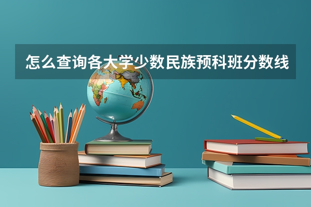 怎么查询各大学少数民族预科班分数线?