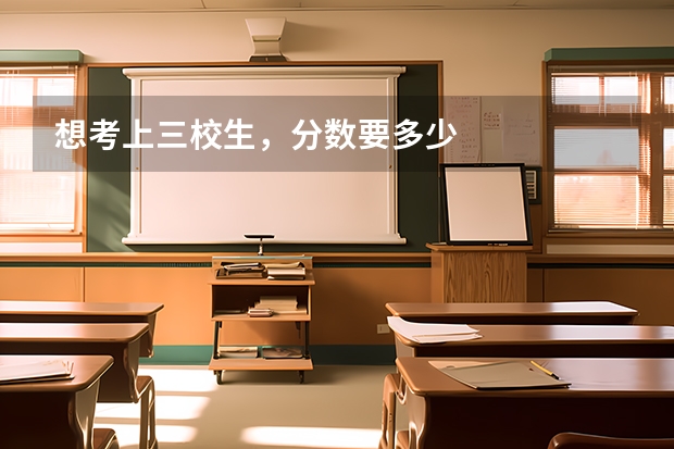 想考上三校生，分数要多少