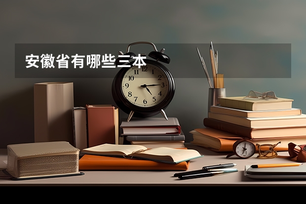 安徽省有哪些三本