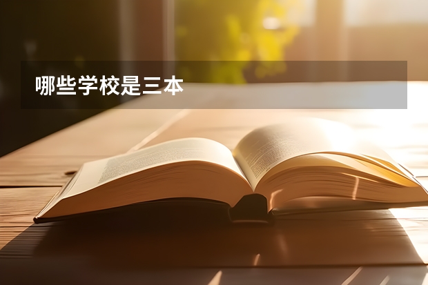 哪些学校是三本