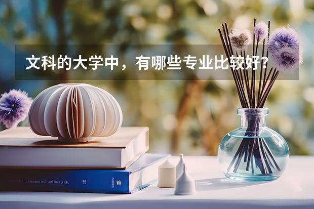 文科的大学中，有哪些专业比较好？
