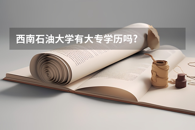 西南石油大学有大专学历吗?