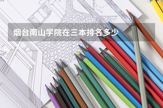 烟台南山学院在三本排名多少