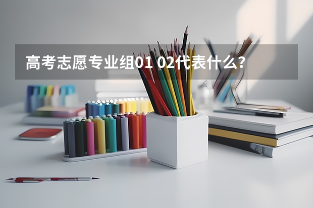 高考志愿专业组01 02代表什么？