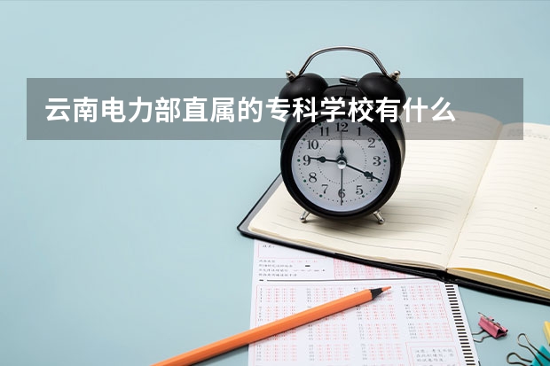 云南电力部直属的专科学校有什么