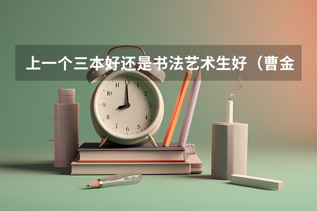 上一个三本好还是书法艺术生好（曹金洪主编的书法丶技法是哪三本）