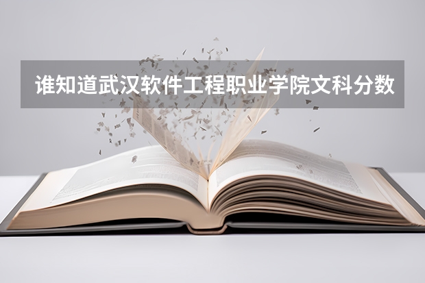 谁知道武汉软件工程职业学院文科分数线多少，还有到15年 .16年会降？