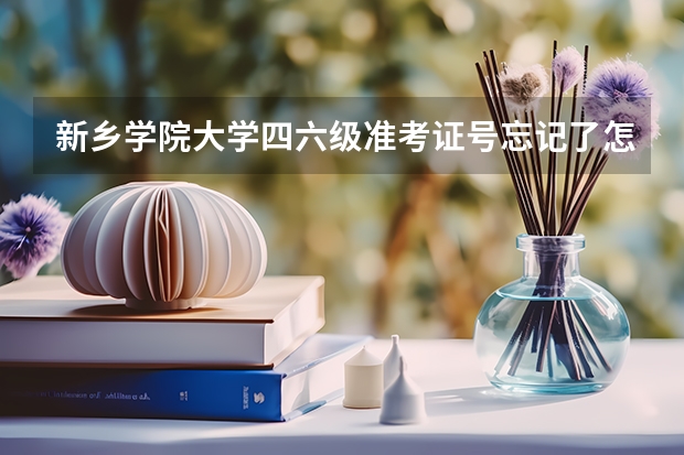 新乡学院大学四六级准考证号忘记了怎么办