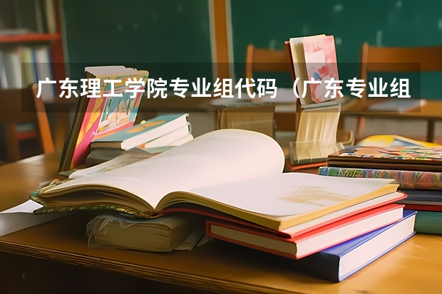 广东理工学院专业组代码（广东专业组代码）