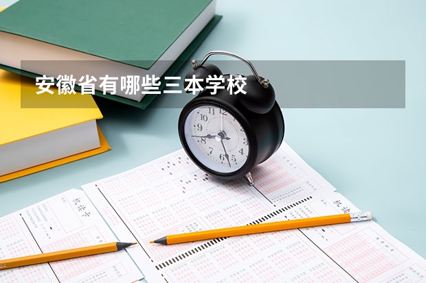 安徽省有哪些三本学校