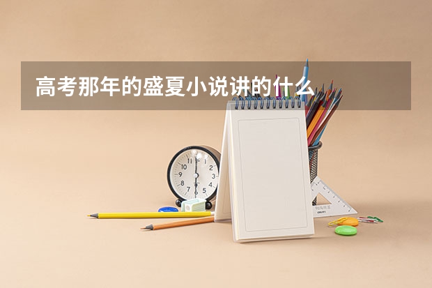 高考那年的盛夏小说讲的什么