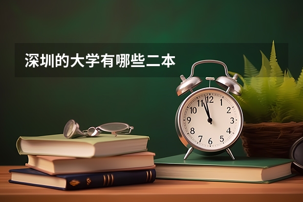 深圳的大学有哪些二本
